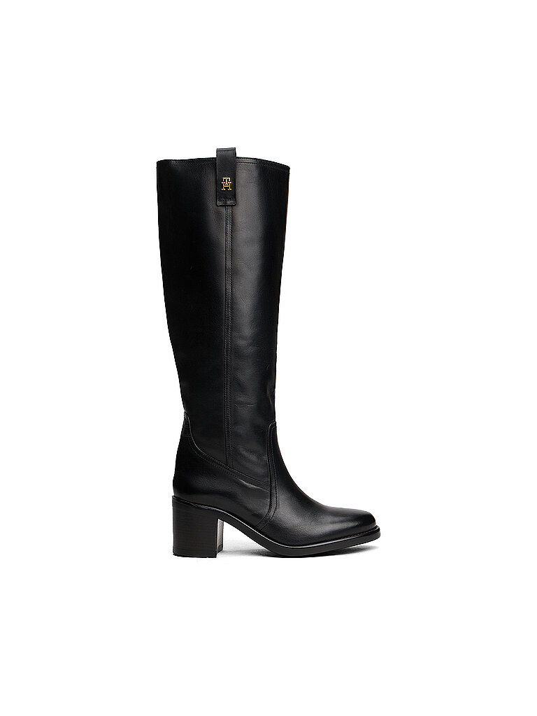 Tommy Hilfiger Lederstiefel schwarz   39 damen